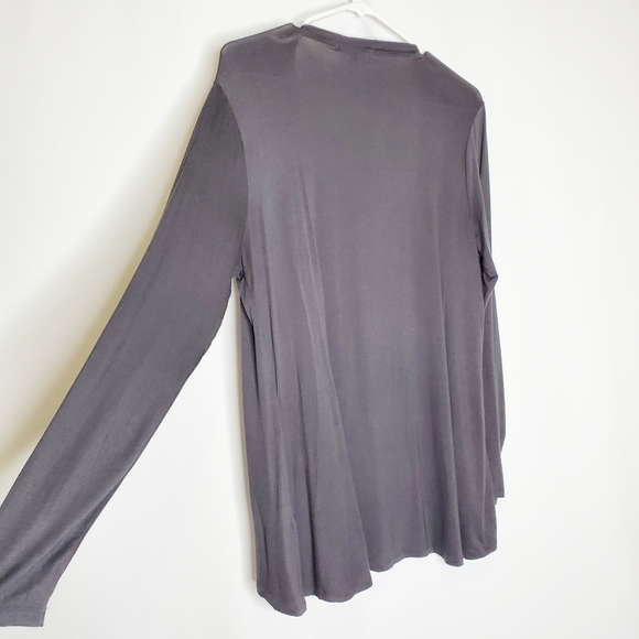 Gray Acemi Open Front Cardigan - M (NWOT) - Picture 5 of 10